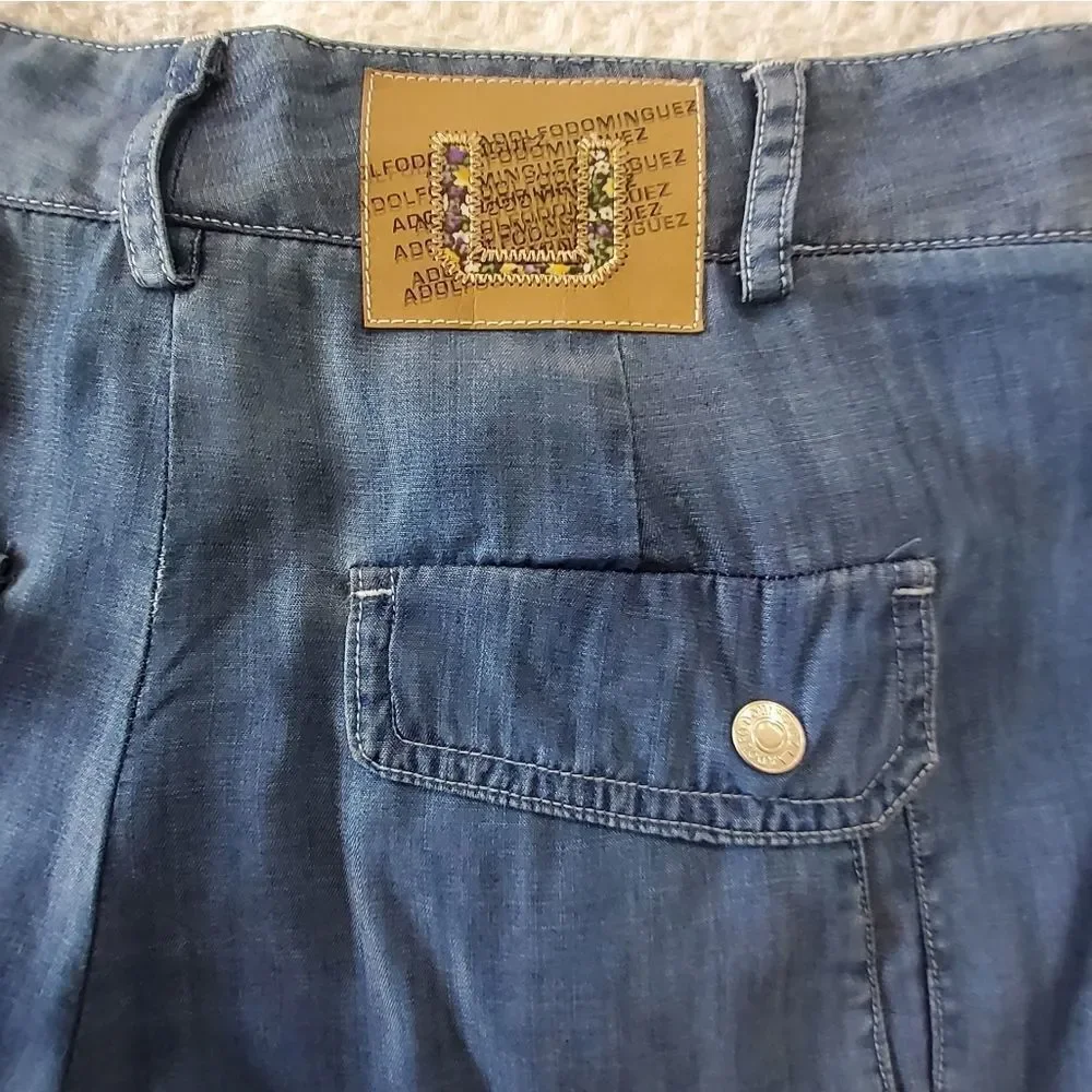 Adolfo Dominguez Women's Light Denim Straight Leg Jeans Size 38/4